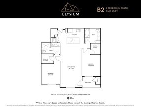 B2 - 2 Bedrooms / 2 Bath 2112 2112 floor plan